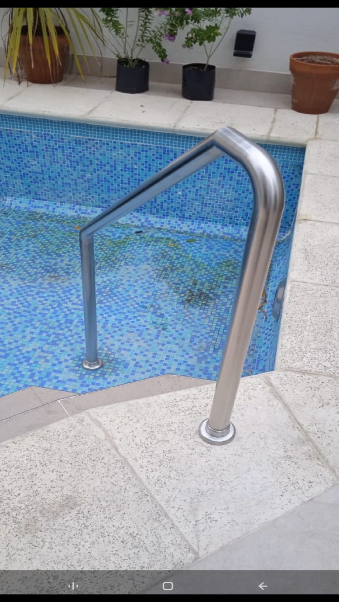 barandas acceso de piletas