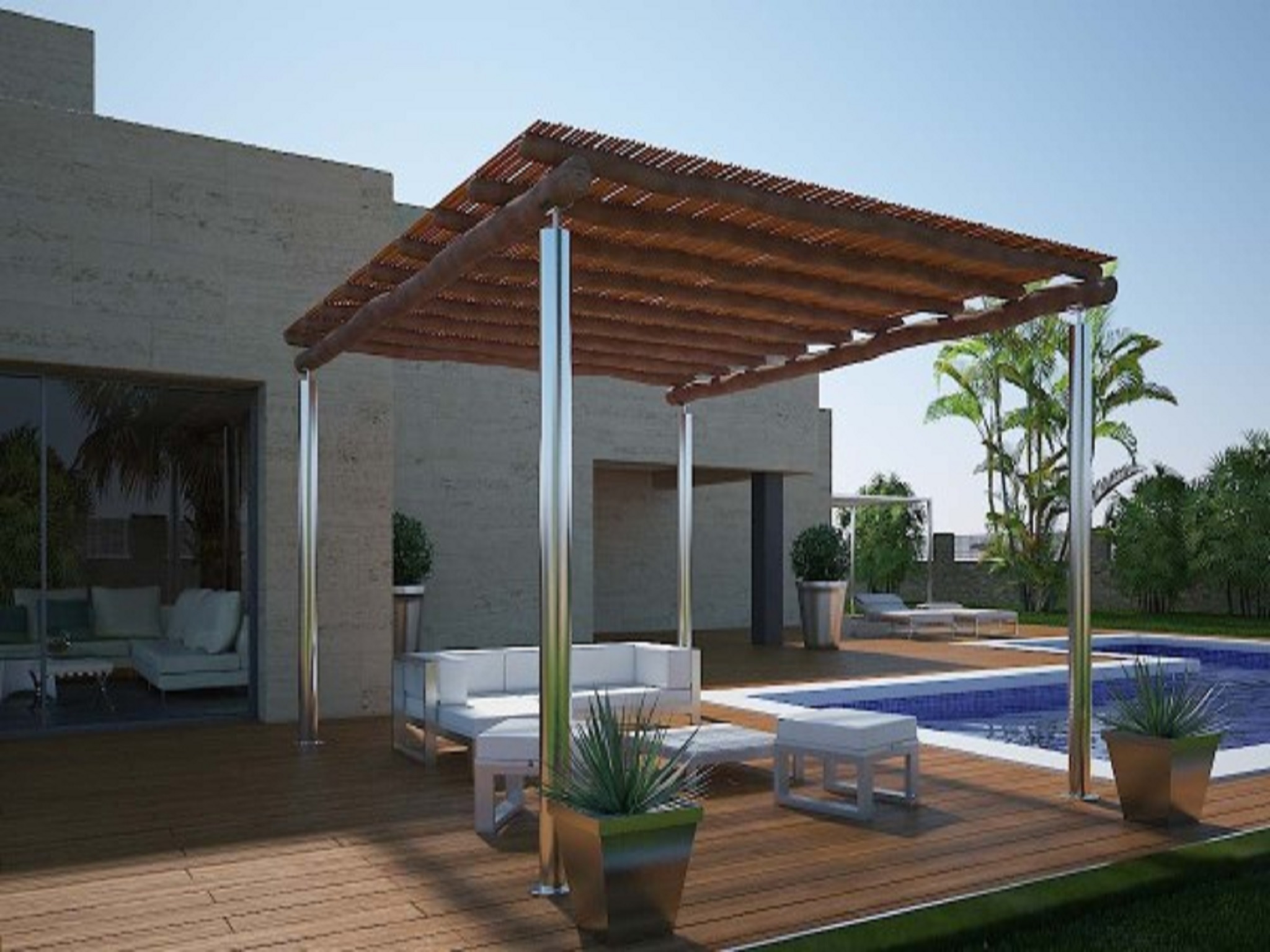 cobertizos y pergolas